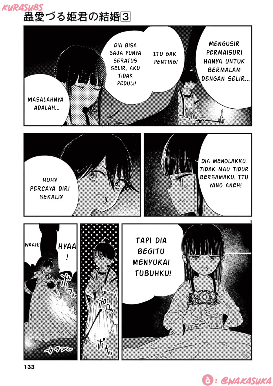 Mushi Mezuru Himegimi no Kekkon Chapter 22 Bahasa Indonesia