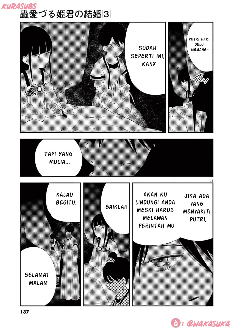 Mushi Mezuru Himegimi no Kekkon Chapter 22 Bahasa Indonesia