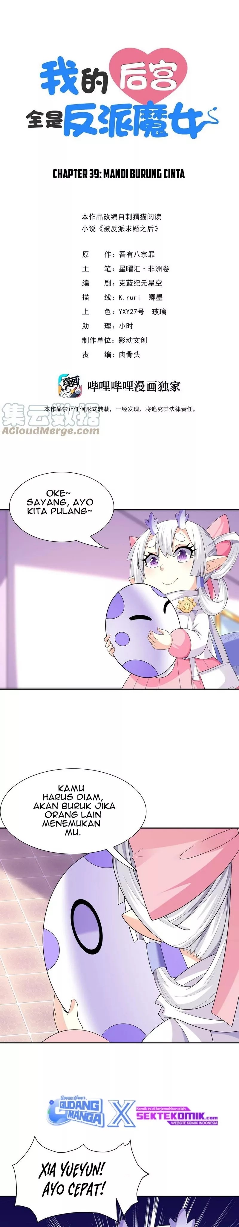 My Harem Is Entirely Female Demon Villains Chapter 39 Bahasa Indonesia