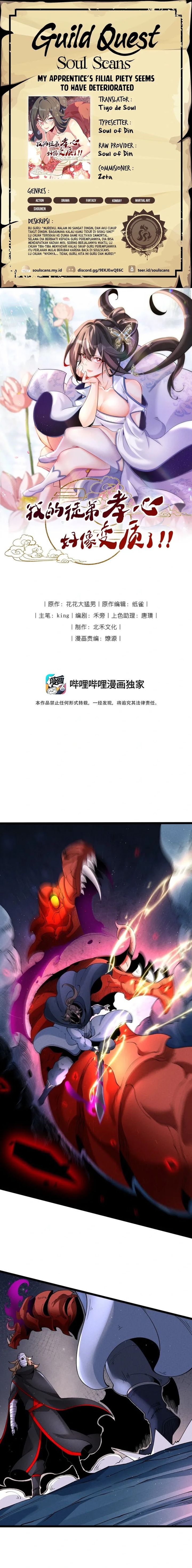 My Apprentice’s Filial Piety Seems To Have Deteriorated Chapter 47 Bahasa Indonesia