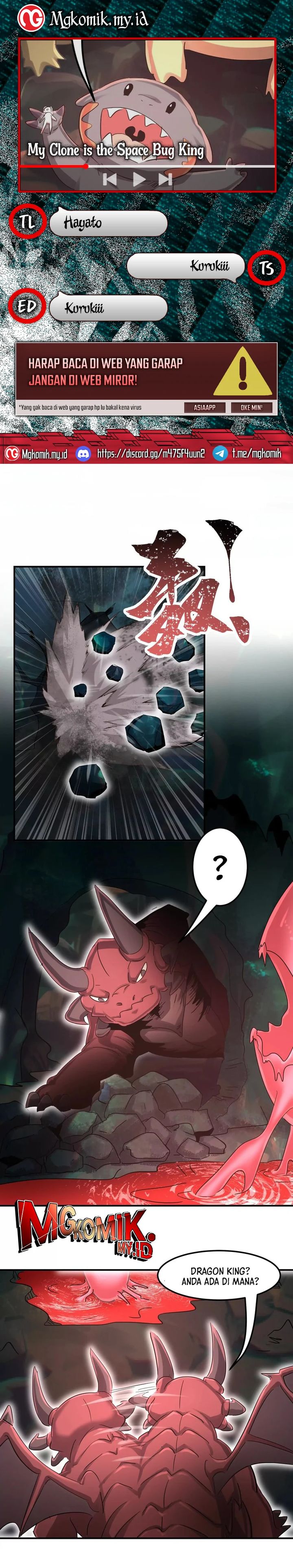 My Clone is the Space Bug King Chapter 55 Bahasa Indonesia