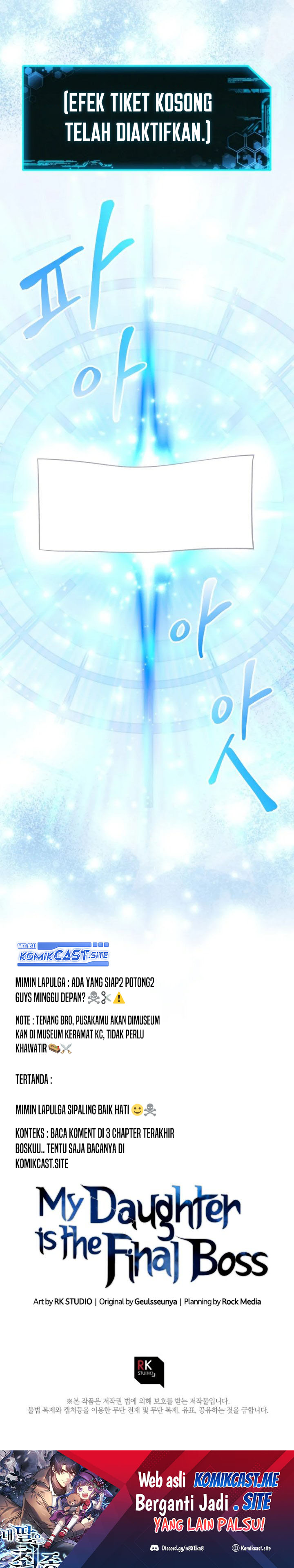 My Daughter is the Final Boss Chapter 58 Bahasa Indonesia