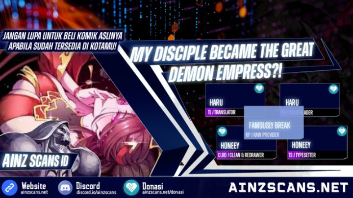 My Disciple Became The Great Demon Empress?! chapter 20