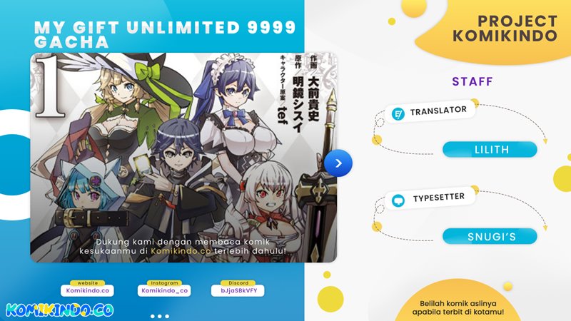 My Gift LVL 9999 Unlimited Gacha Chapter 23 Bahasa Indonesia