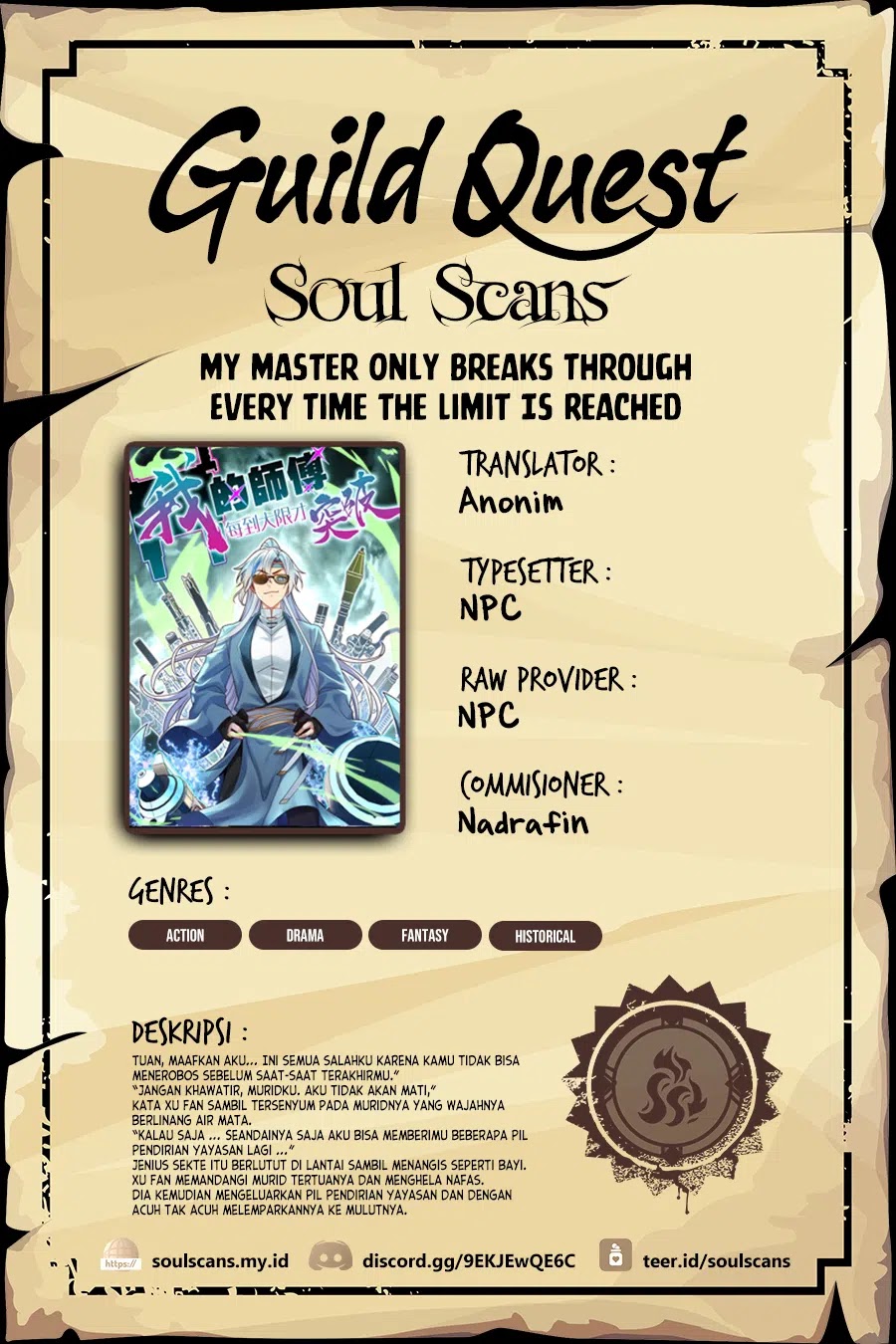 My Master Only Breaks Through Every Time the Limit Is Reached Chapter 100 Bahasa Indonesia