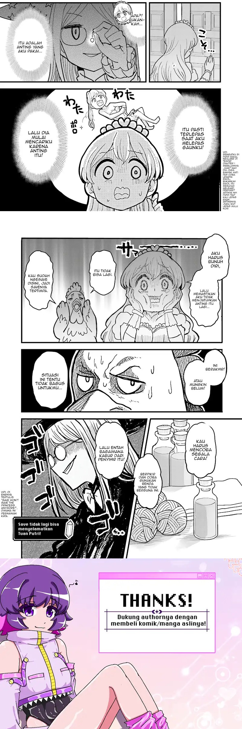 “My Princess You Must Die!” Said the Female Knight Chapter 05.2 Bahasa Indonesia