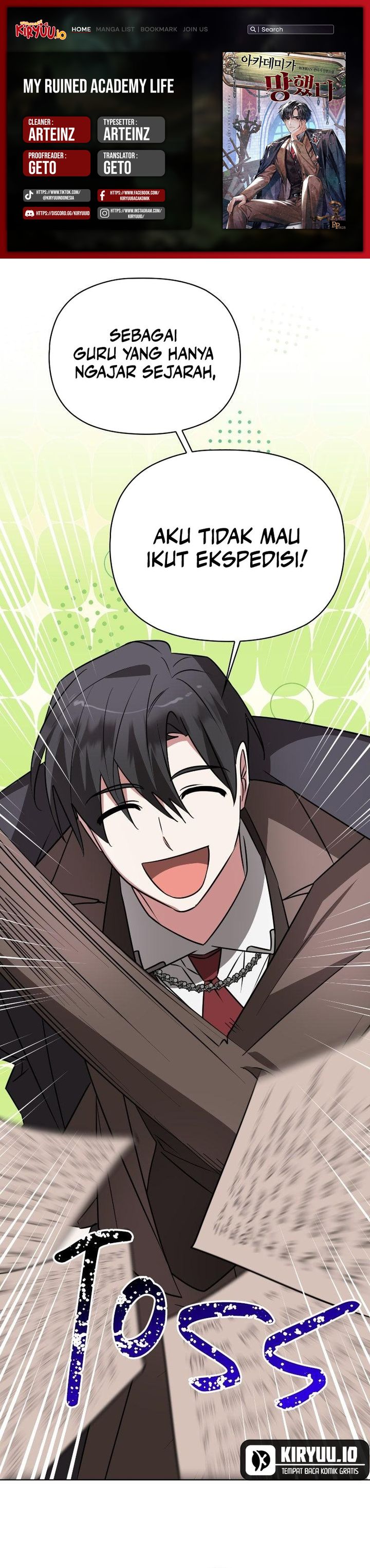 My Ruined Academy Chapter 46 Bahasa Indonesia