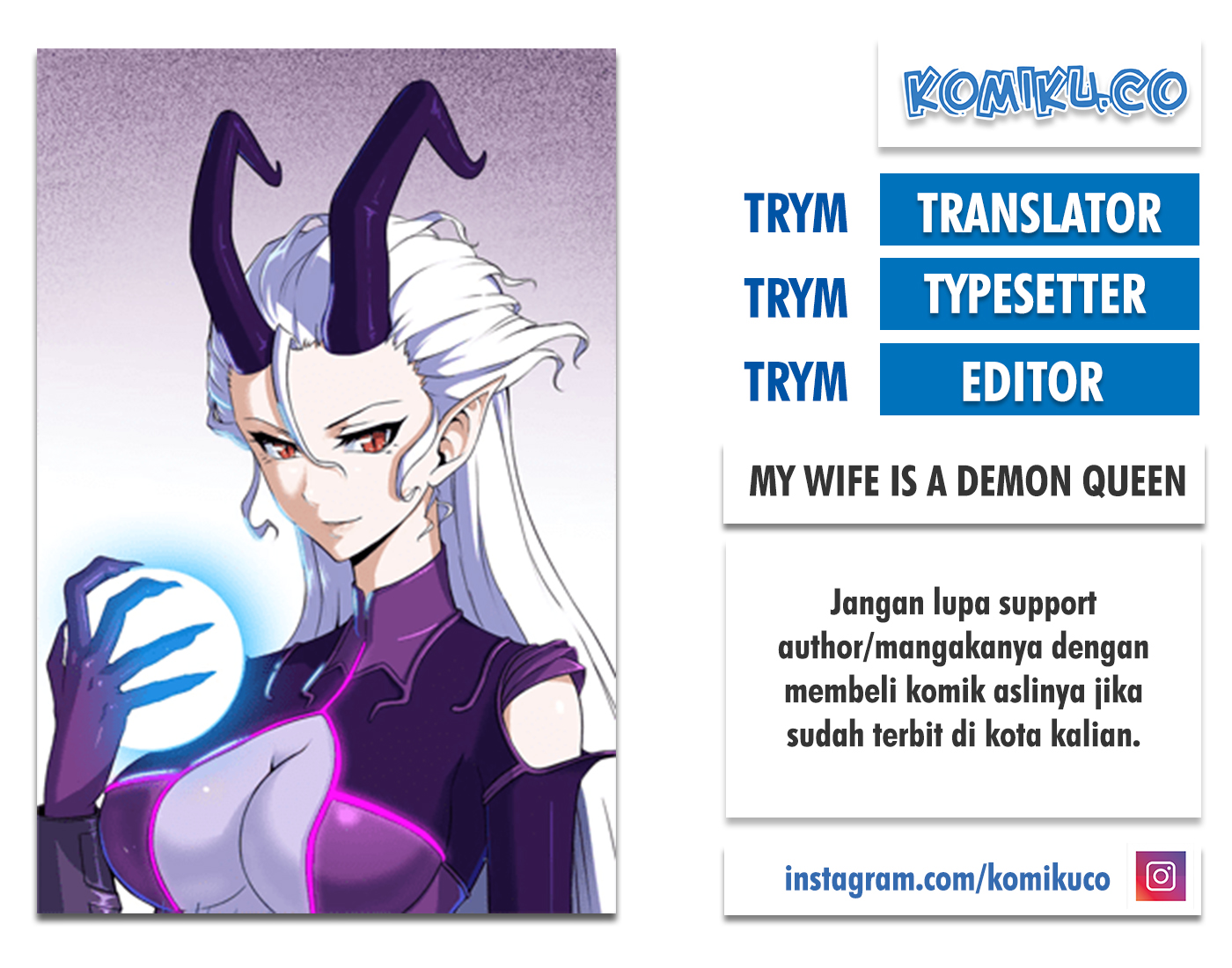 My Wife is a Demon Queen Chapter 159 Bahasa Indonesia