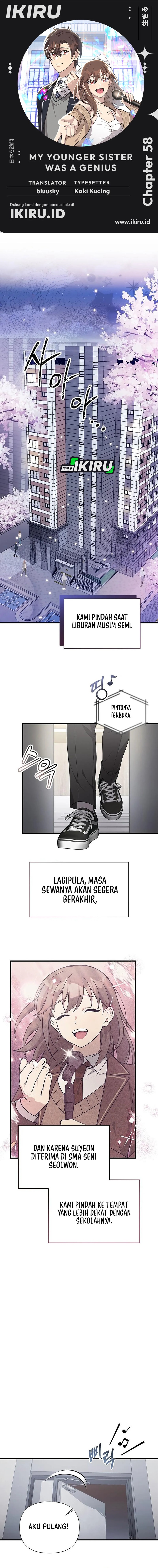 My Younger Sister Was a Genius Chapter 58 Bahasa Indonesia
