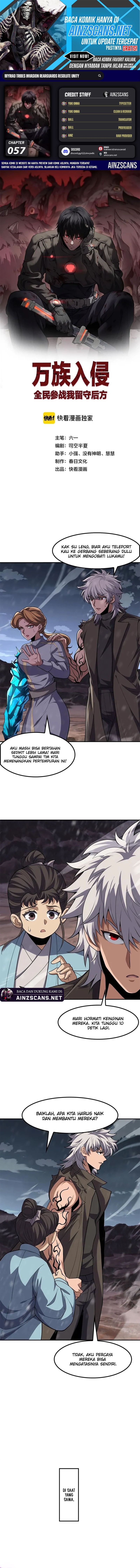Myriad Tribes Invasion: Rearguard’s Resolute Unity Chapter 57 Bahasa Indonesia