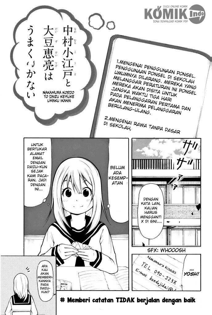 Nakamura Koedo to Daizu Keisuke wa Umakuikanai chapter 3