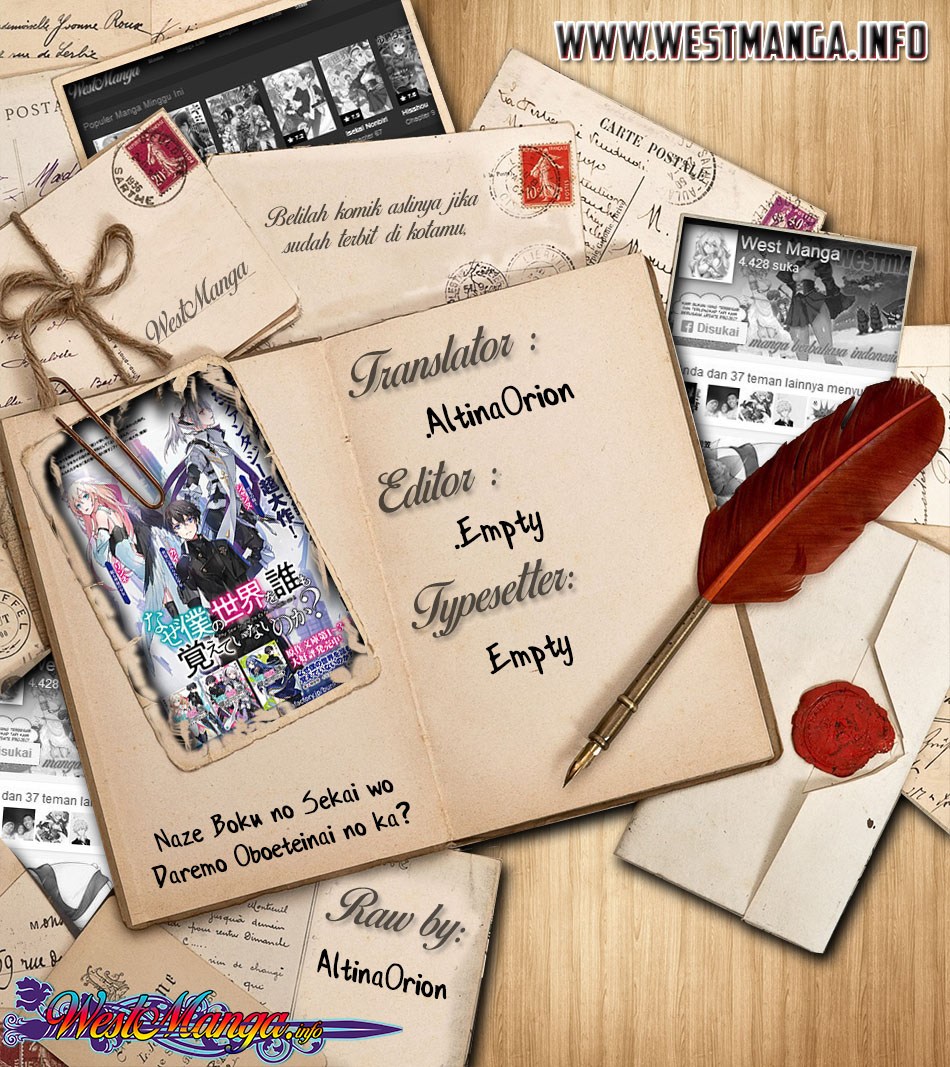 Naze Boku no Sekai wo Daremo Oboeteinai no ka? Chapter 10 Bahasa Indonesia