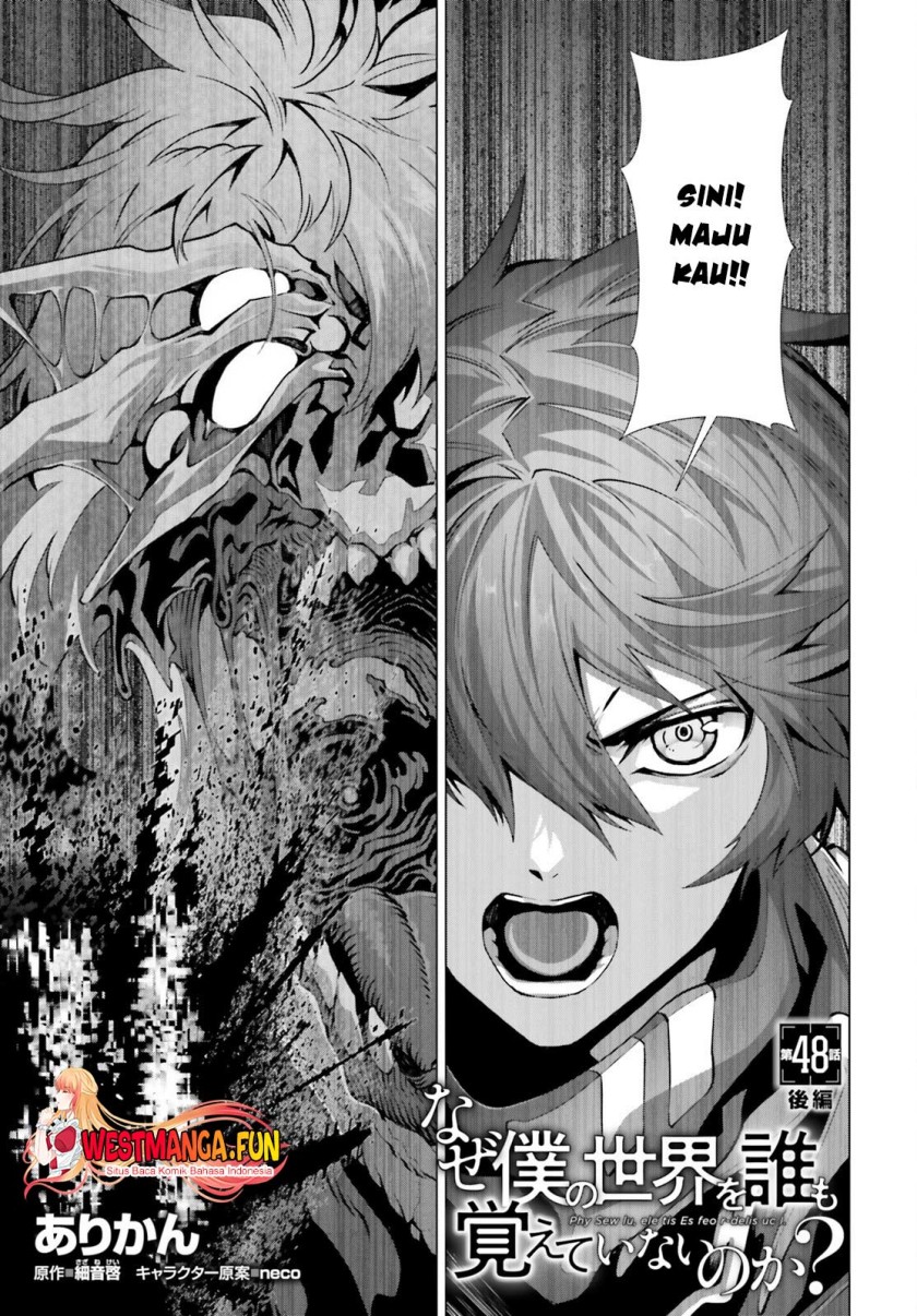 Naze Boku no Sekai wo Daremo Oboeteinai no ka? Chapter 48 Bahasa Indonesia