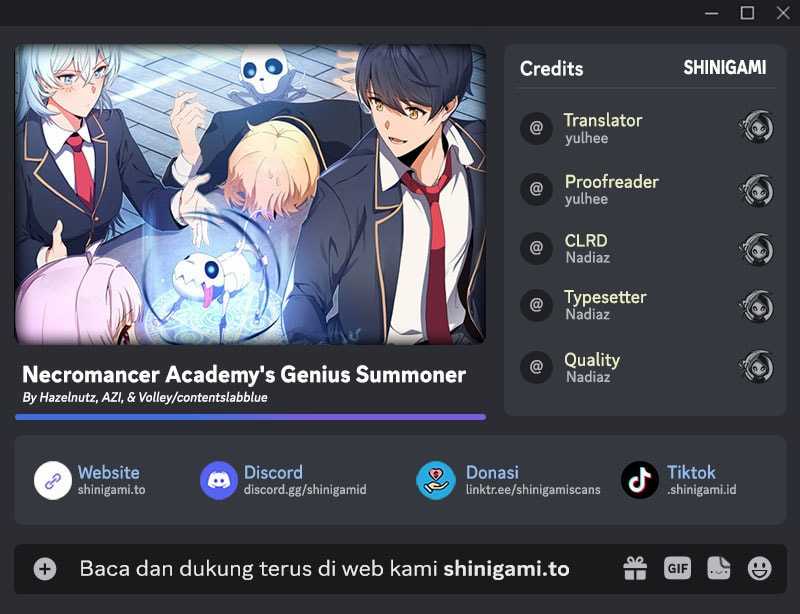 Necromancer Academy’s Genius Summoner chapter 186