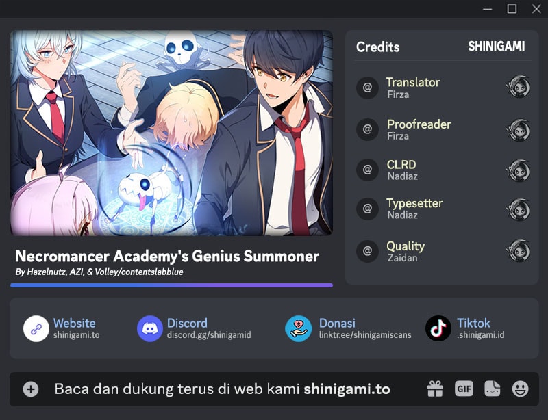 Necromancer Academy’s Genius Summoner Chapter 191 Bahasa Indonesia