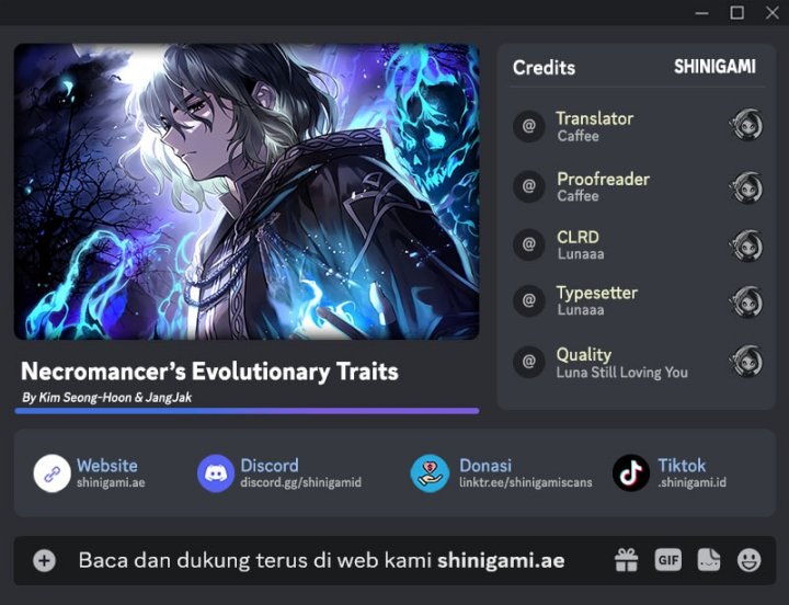 Necromancer’s Evolutionary Traits Chapter 95 Bahasa Indonesia
