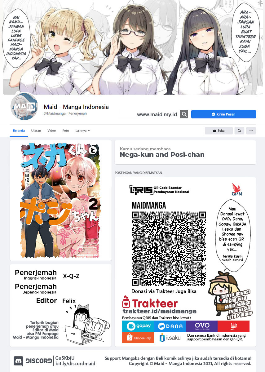 Nega-kun and Posi-chan Chapter 24 Bahasa Indonesia