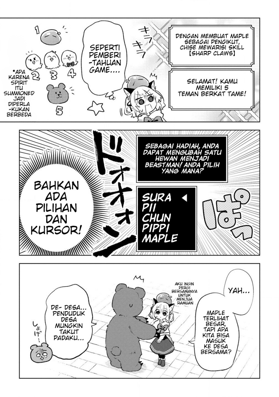 Nekomimi Shoujo wa Mori de Slow Life wo Okuritai: Mofumofu wa Shomou Shimashita ga, Seijo to ka Ouji-sama to ka wa Chuumongai desu Chapter 05.1 Bahasa Indonesia