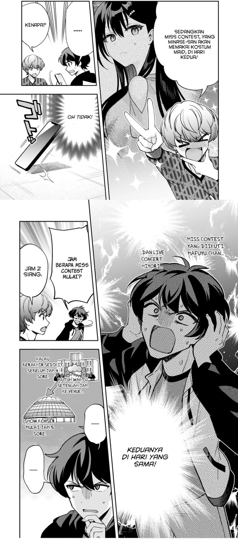 Net no Oshi to Real no Oshi ga Tonari ni Hikkoshite Kita Chapter 20 Bahasa Indonesia