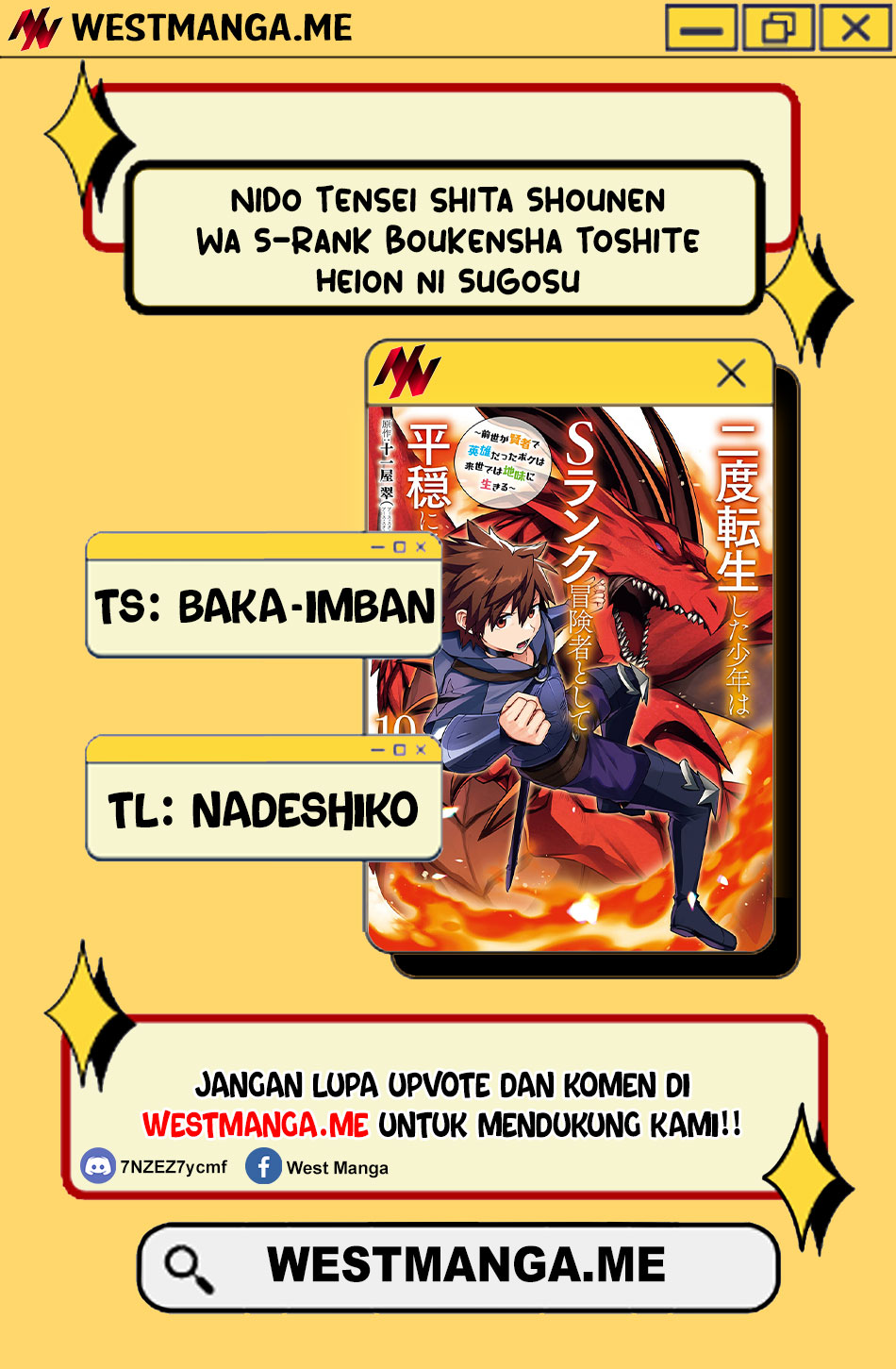 Nido Tensei Shita Shounen wa S Rank Boukensha Toshite Heion ni Sugosu Chapter 51 Bahasa Indonesia