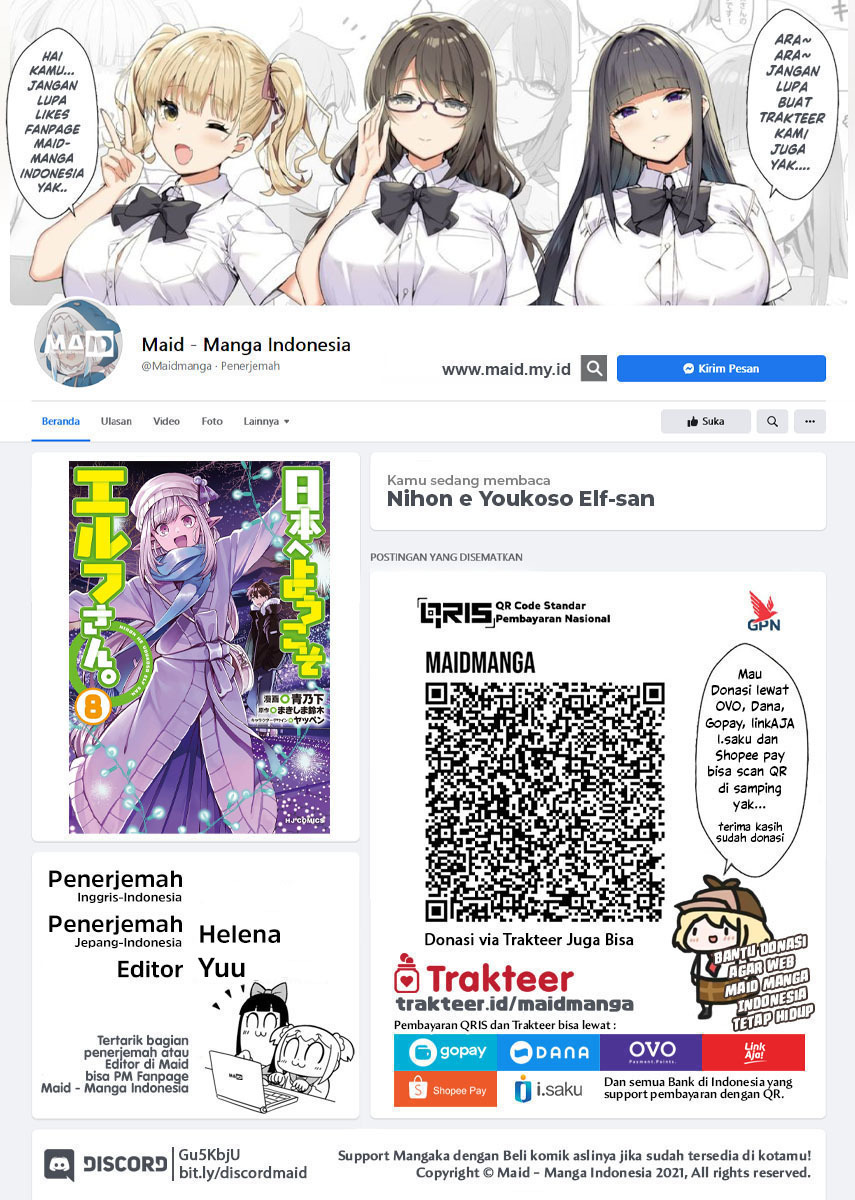 Nihon e Youkoso Elf-san. Chapter 45 Bahasa Indonesia