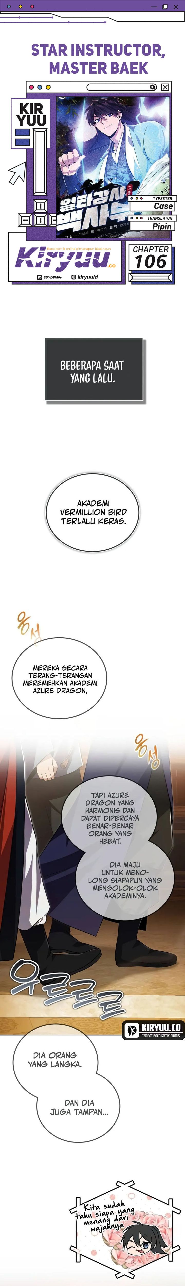 Number One Star Instructor Master Baek chapter 106