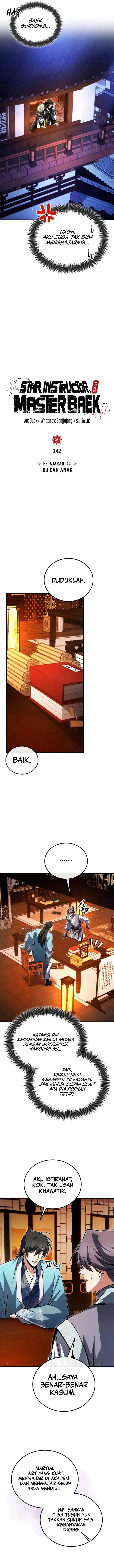 Number One Star Instructor Master Baek Chapter 142 Bahasa Indonesia