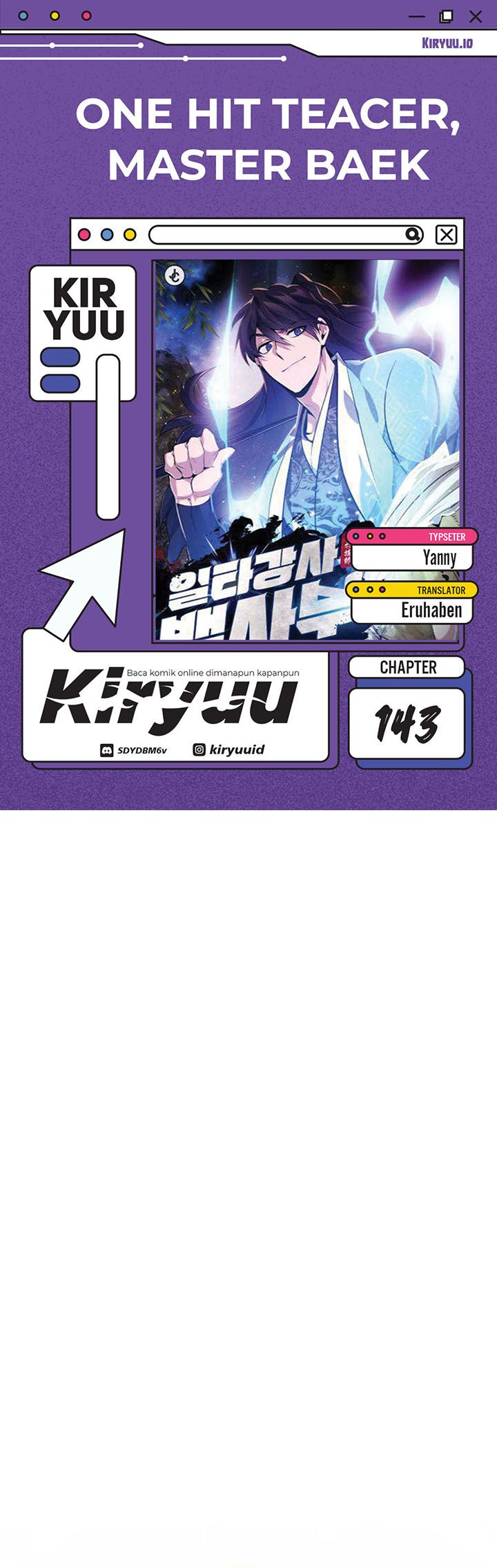 Number One Star Instructor Master Baek chapter 143