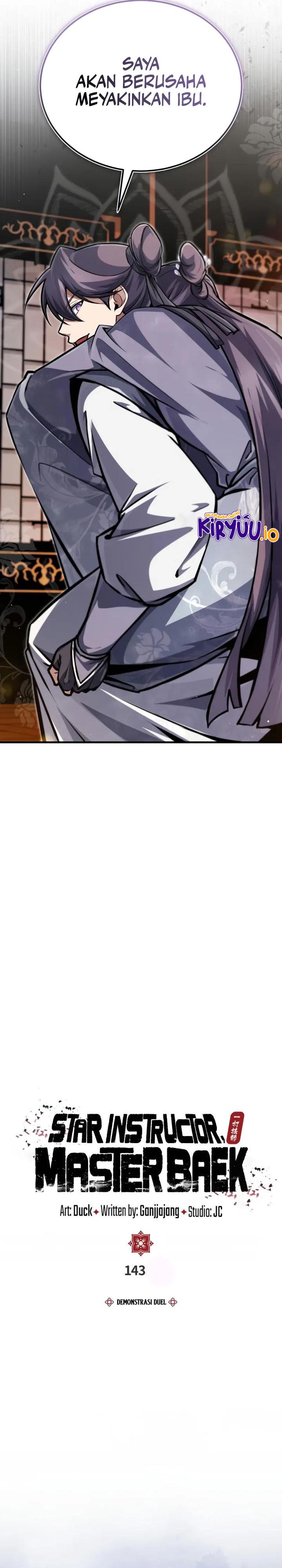 Number One Star Instructor Master Baek chapter 143