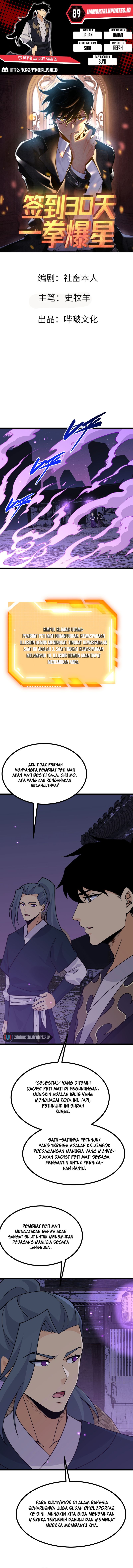 OP After 30 Days Of Sign-In Chapter 89 Bahasa Indonesia