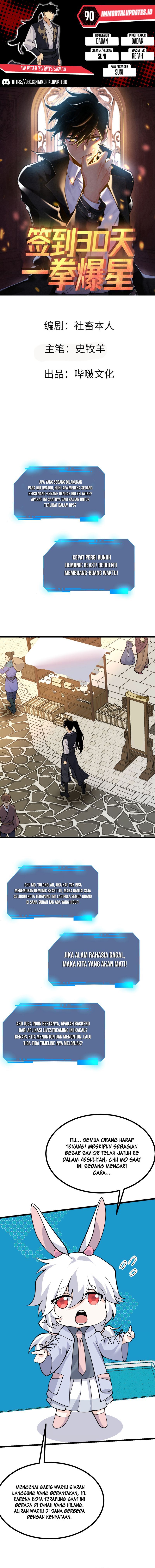 OP After 30 Days Of Sign-In Chapter 90 Bahasa Indonesia