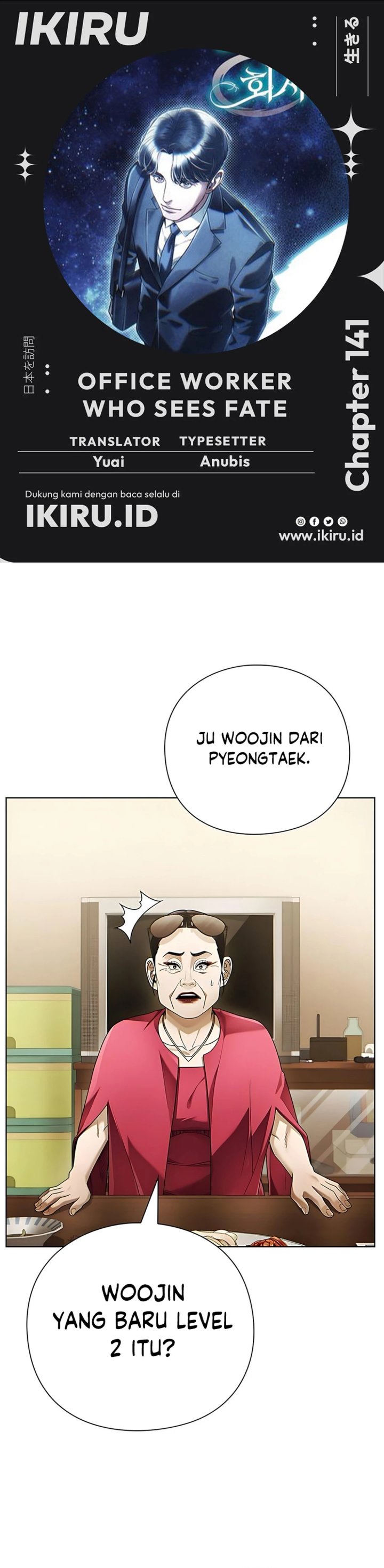 Office Worker Who Sees Fate Chapter 141 Bahasa Indonesia