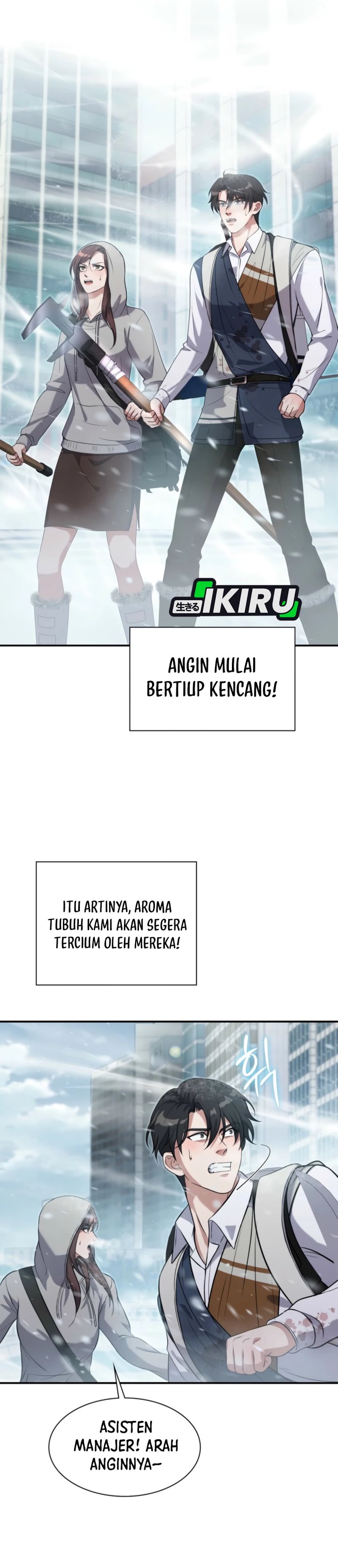 Office Worker in the Ice Age Apocalypse Chapter 13 Bahasa Indonesia