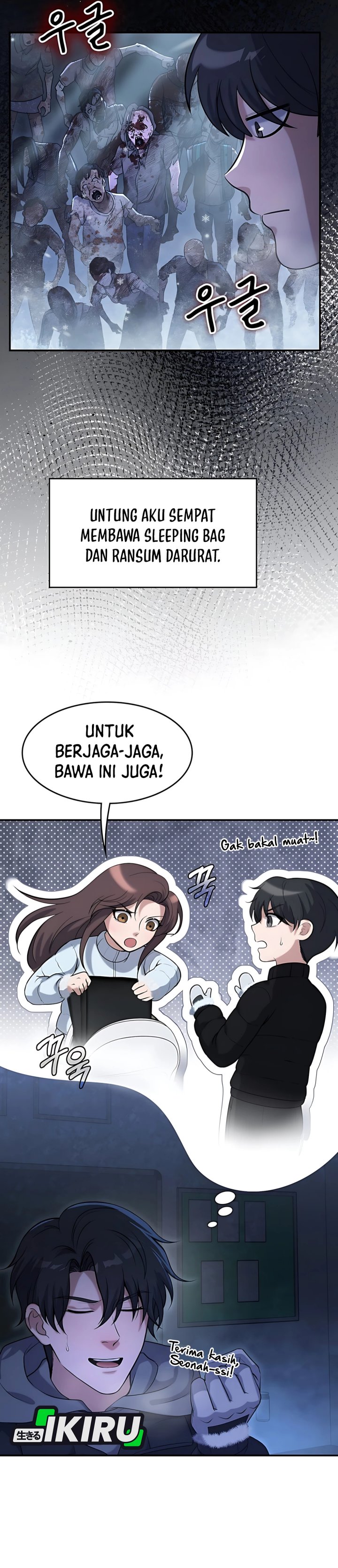 Office Worker in the Ice Age Apocalypse Chapter 26 Bahasa Indonesia
