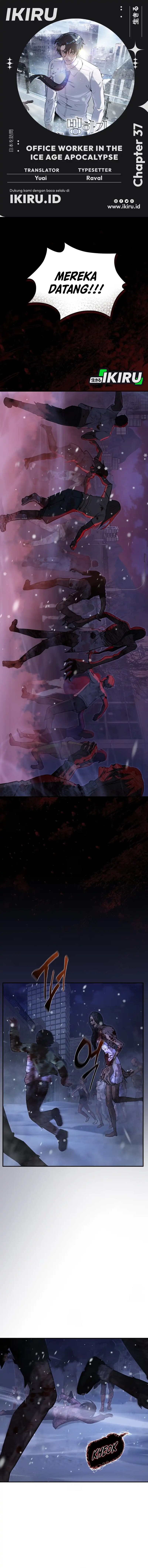 Office Worker in the Ice Age Apocalypse Chapter 37 Bahasa Indonesia