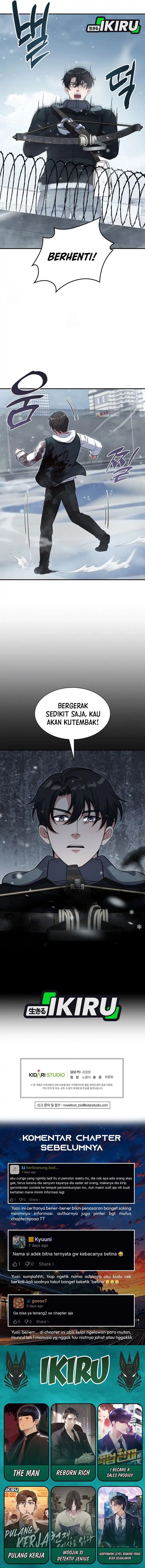 Office Worker in the Ice Age Apocalypse Chapter 37 Bahasa Indonesia