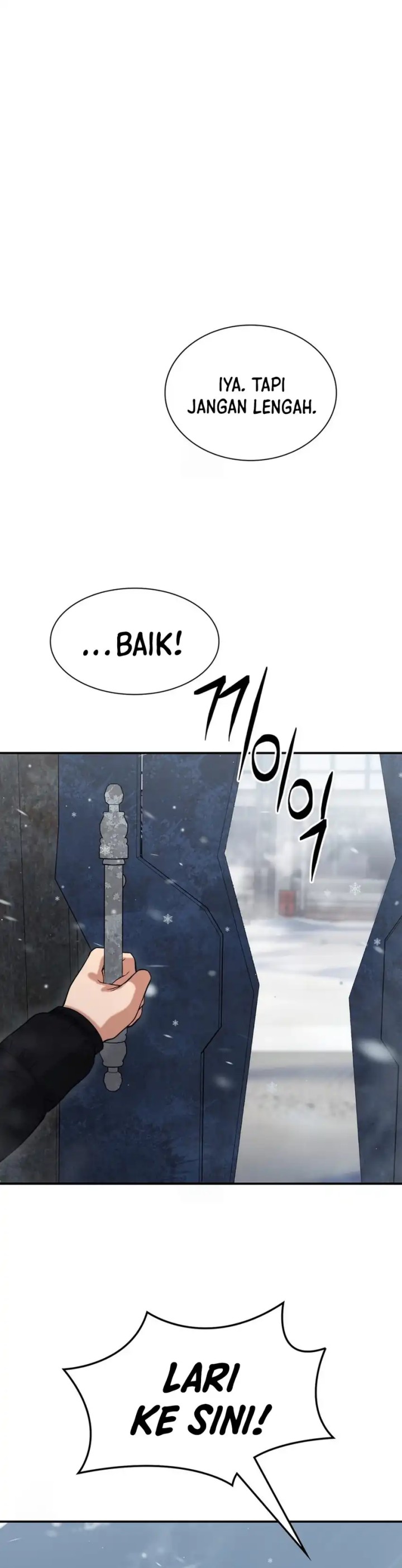 Office Worker in the Ice Age Apocalypse Chapter 38 Bahasa Indonesia