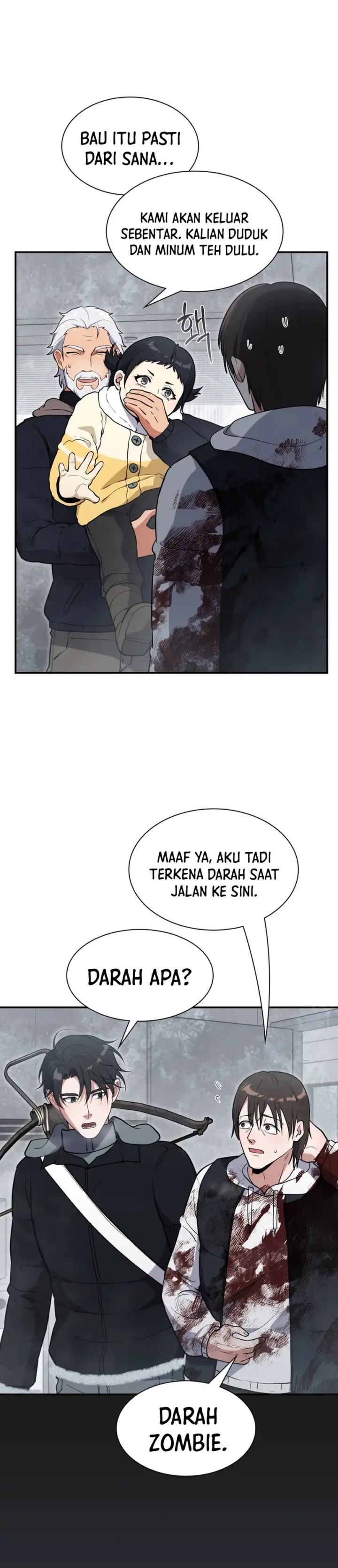 Office Worker in the Ice Age Apocalypse Chapter 38 Bahasa Indonesia