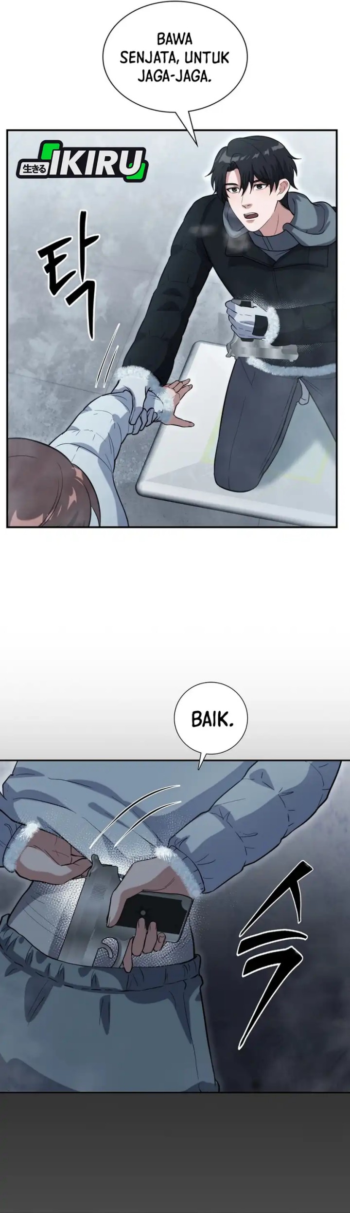 Office Worker in the Ice Age Apocalypse Chapter 38 Bahasa Indonesia