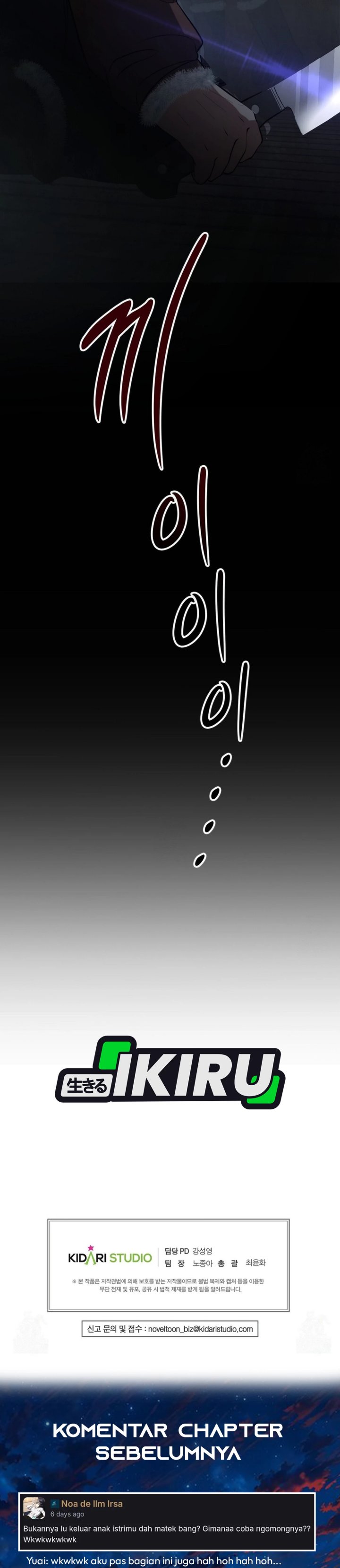 Office Worker in the Ice Age Apocalypse Chapter 40 Bahasa Indonesia