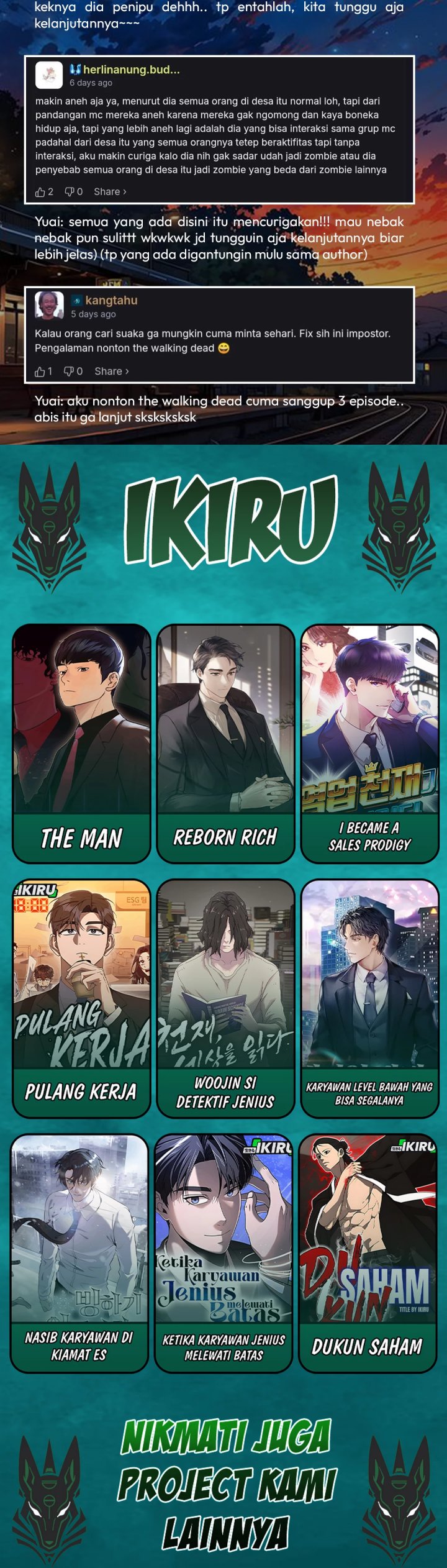 Office Worker in the Ice Age Apocalypse Chapter 40 Bahasa Indonesia