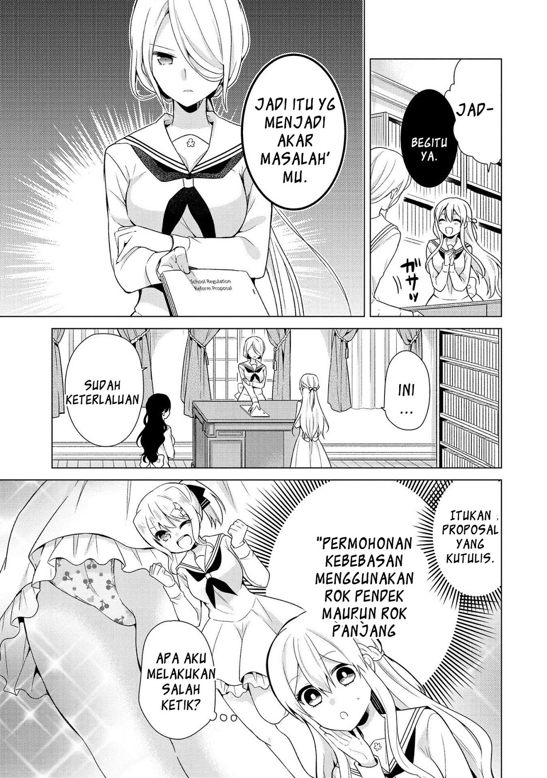 Ojou-sama wa Love Come no Shujinkou ni naritai! Chapter 05 Bahasa Indonesia
