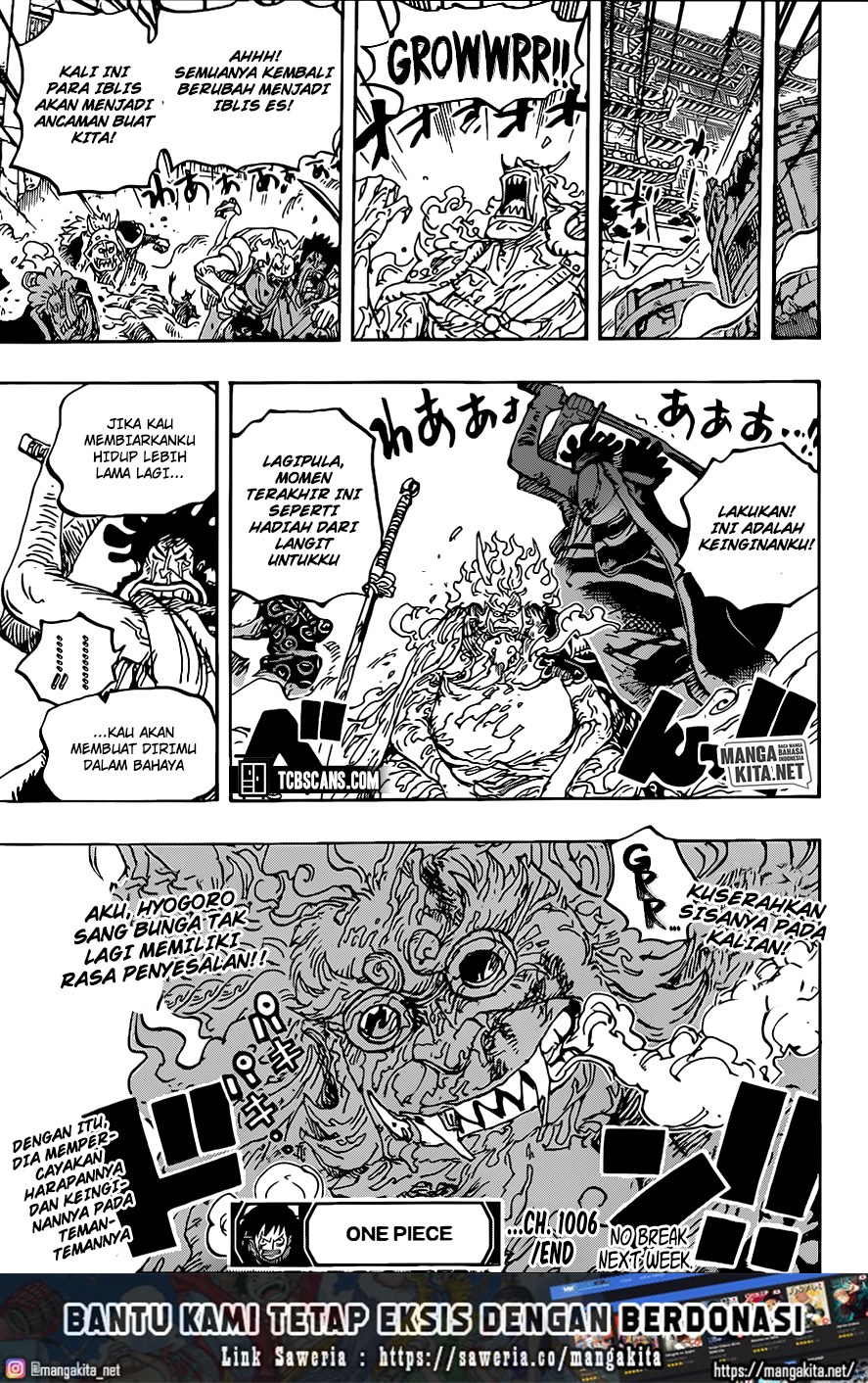 One Piece Chapter 1006 HQ Bahasa Indonesia