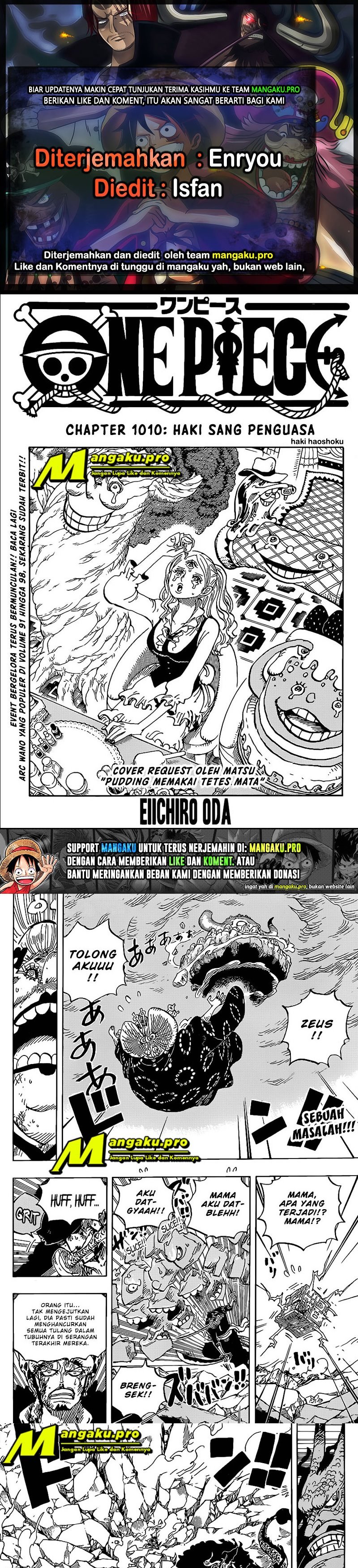 One Piece Chapter 1010 HQ Bahasa Indonesia