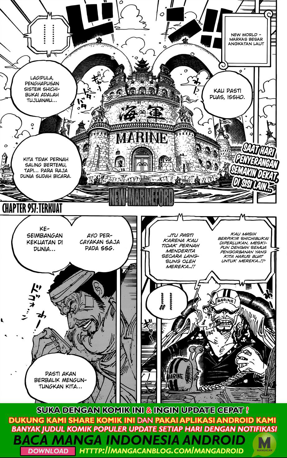 One Piece Chapter 957 Bahasa Indonesia