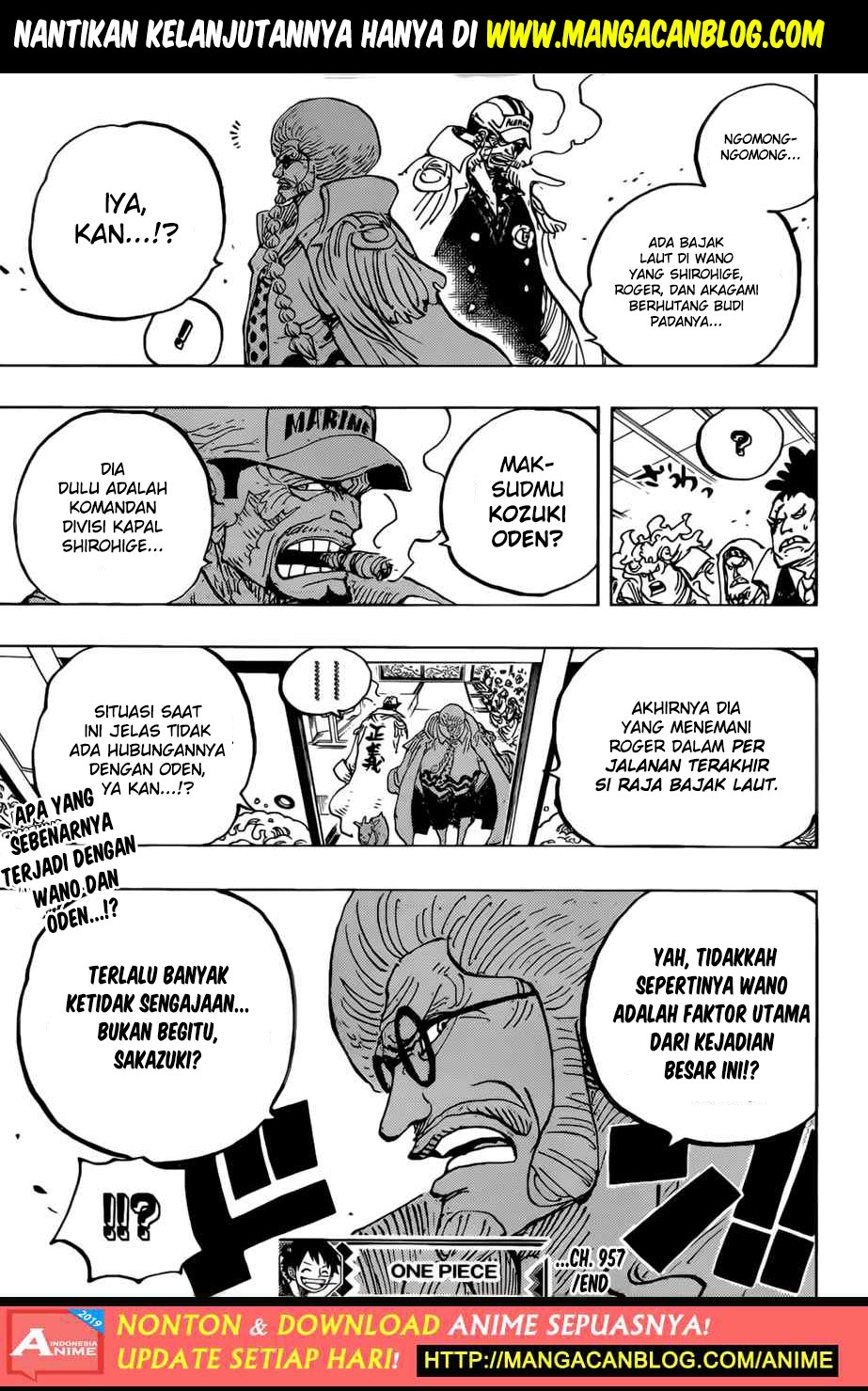 One Piece Chapter 957 Bahasa Indonesia