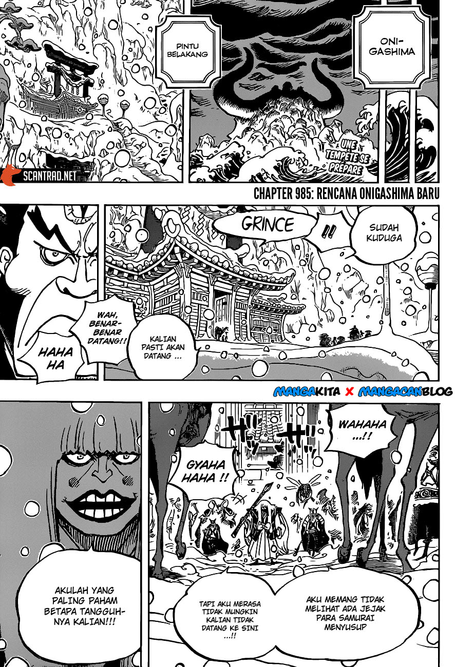 One Piece Chapter 985 Bahasa Indonesia