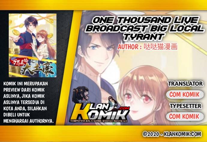 One Thousand Live Broadcast Big Local Tyrant Chapter 70 Bahasa Indonesia