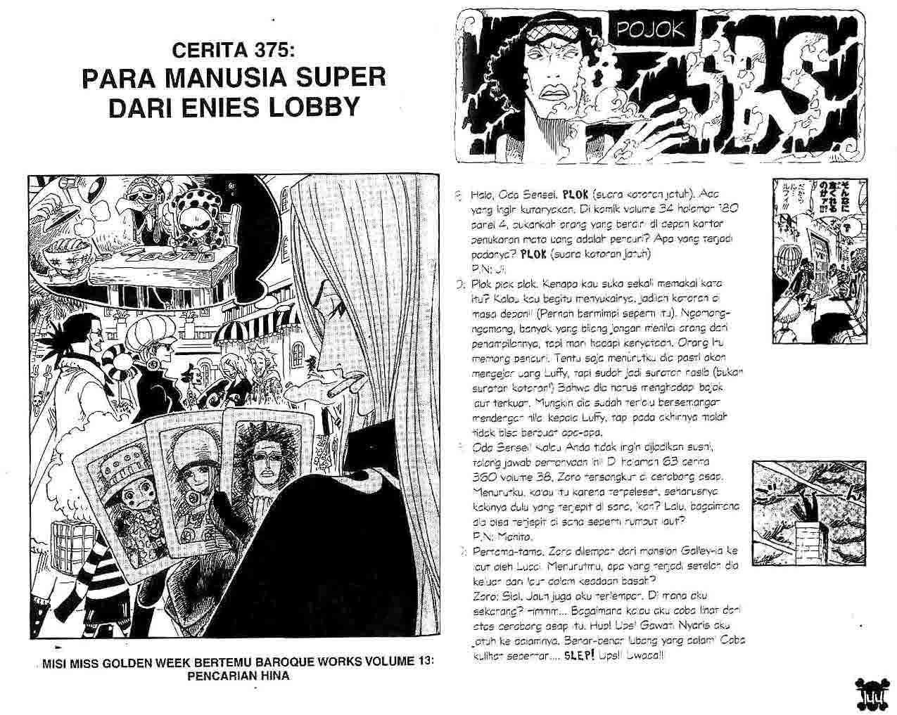 One Piece Chapter 375 Bahasa Indonesia