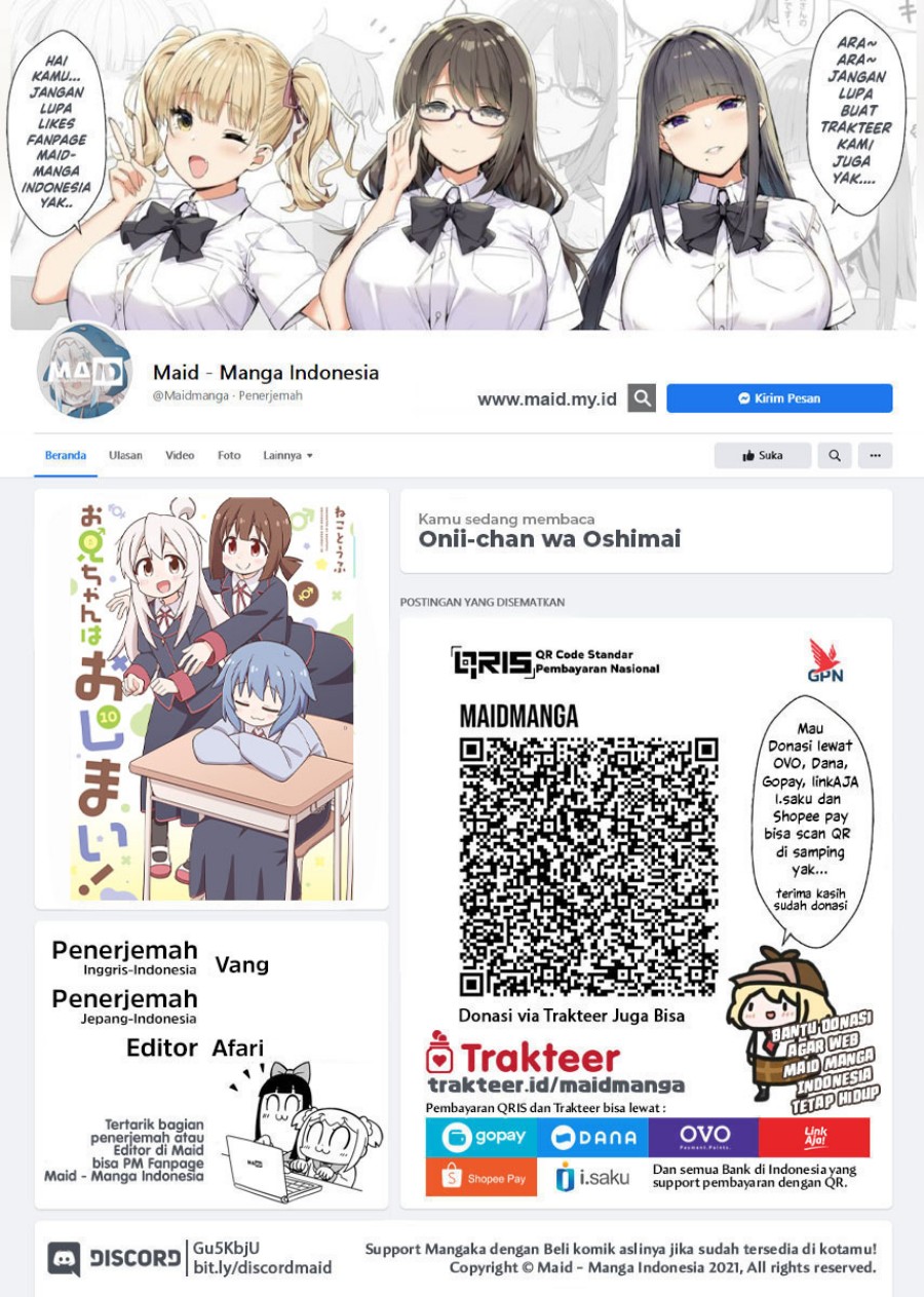 Dilarang COPAS - situs resmi www.mangacanblog.com - Komik onii chan wa oshimai 101 - chapter 101 102 Indonesia onii chan wa oshimai 101 - chapter 101 Terbaru 1|Baca Manga Komik Indonesia|Mangacan